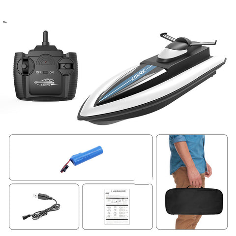 RC Boat Toy High Speed Racing Boat Waterproof 2.4G Electric Radio Dual Motor Sensitive Steering Remote Control Speedboat Gifts